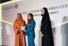 Standard Chartered UAE Recognised for Advancing Gender Balance in Banking Policies Award presentation at the SDG 5 Pledge Awards ceremony, Dubai, 1 October 2026