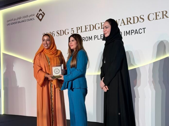 IMG_3571 Award presentation at the SDG 5 Pledge Awards ceremony, Dubai, 1 October 2026